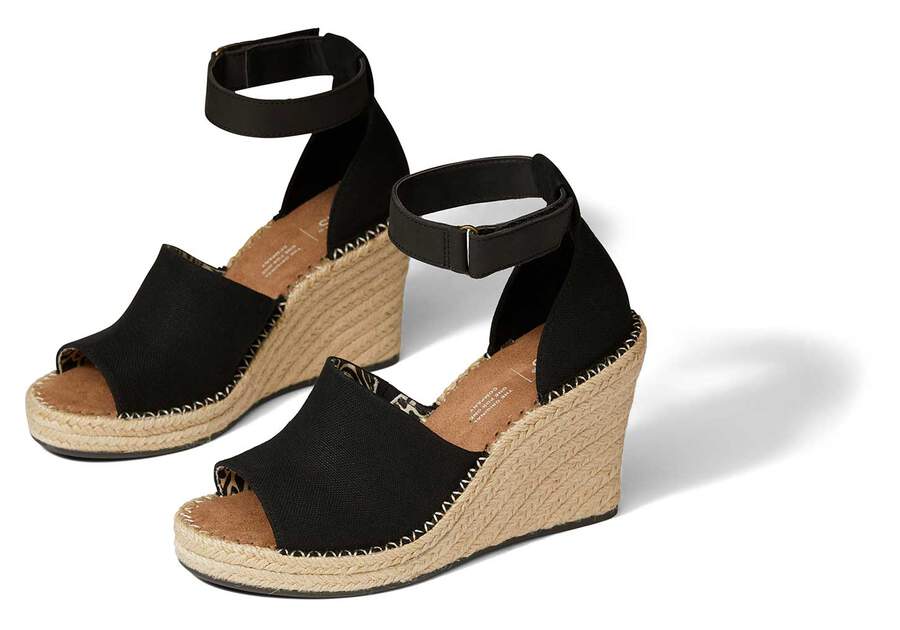 Tacones Toms Marisol Wedge Heel Negras Chile | CL779-068