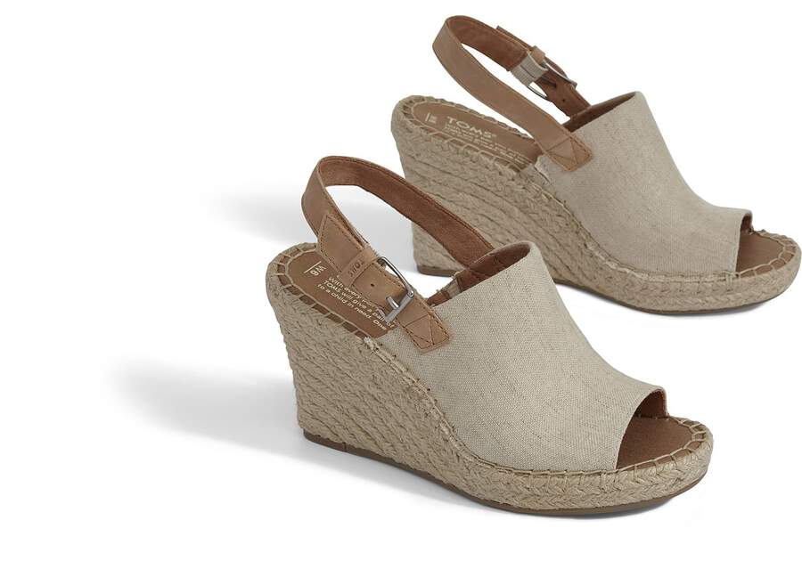 Tacones Toms Monica Wedge Heel Beige Chile | CL839-264