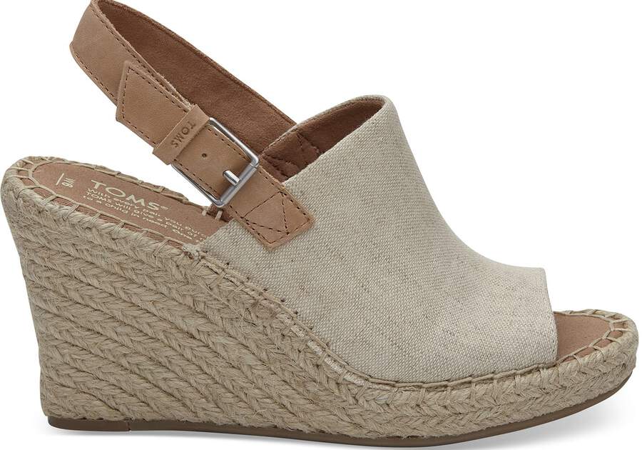 Tacones Toms Monica Wedge Heel Beige Chile | CL839-264