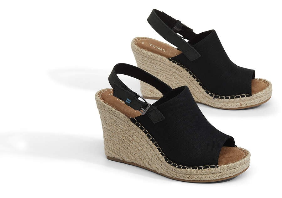 Tacones Toms Monica Wedge Heel Negras Chile | CL931-796