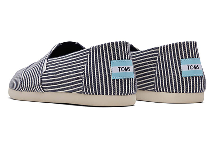 Toms Alpargata Azul Marino Rayadas Chile | CL050-671