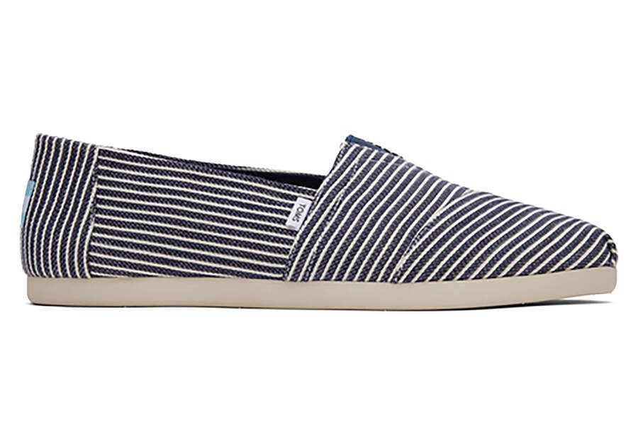 Toms Alpargata Azul Marino Rayadas Chile | CL050-671