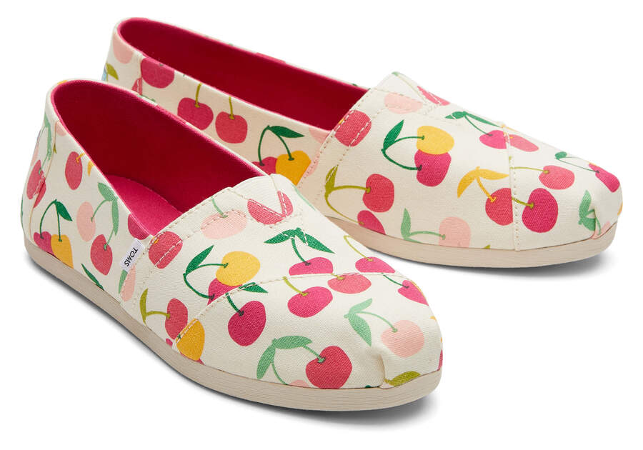 Toms Alpargata Cherries Creme Chile | CL370-624