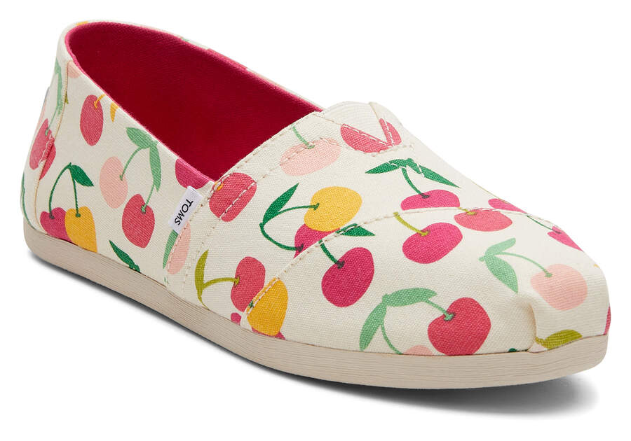 Toms Alpargata Cherries Creme Chile | CL370-624