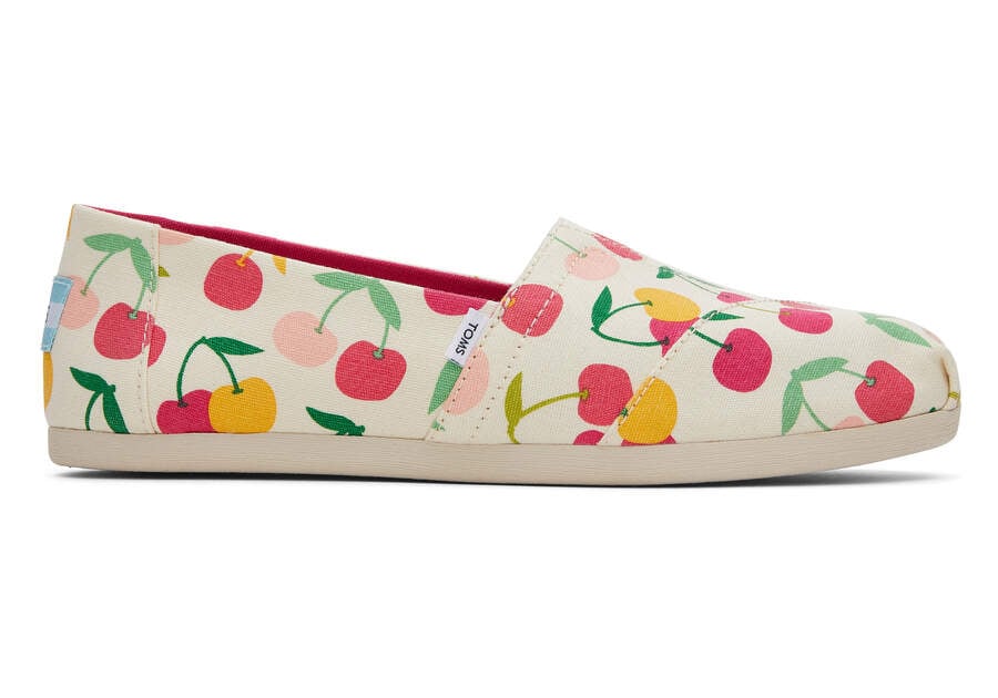 Toms Alpargata Cherries Creme Chile | CL370-624