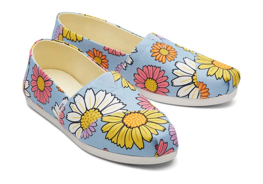 Toms Alpargata Daisies Azules Chile | CL599-059