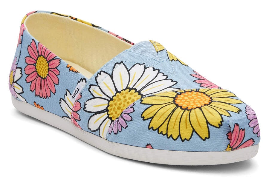 Toms Alpargata Daisies Azules Chile | CL599-059