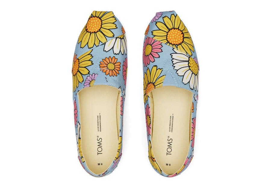 Toms Alpargata Daisies Azules Chile | CL599-059