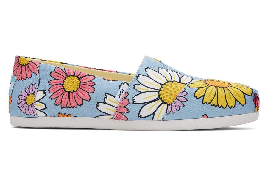 Toms Alpargata Daisies Azules Chile | CL599-059