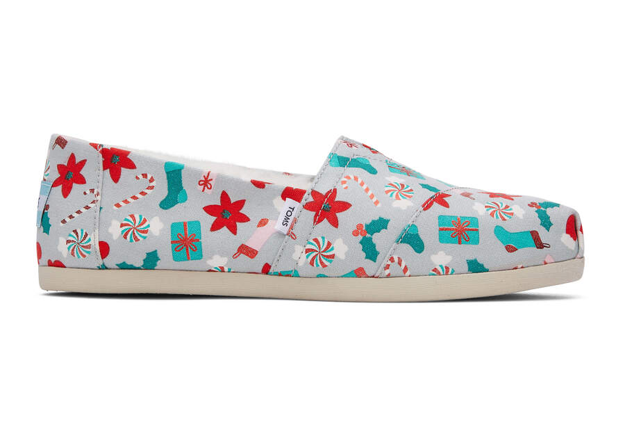 Toms Alpargata Deck the Halls Gris Chile | CL613-978