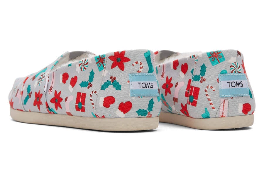 Toms Alpargata Deck the Halls Gris Chile | CL613-978