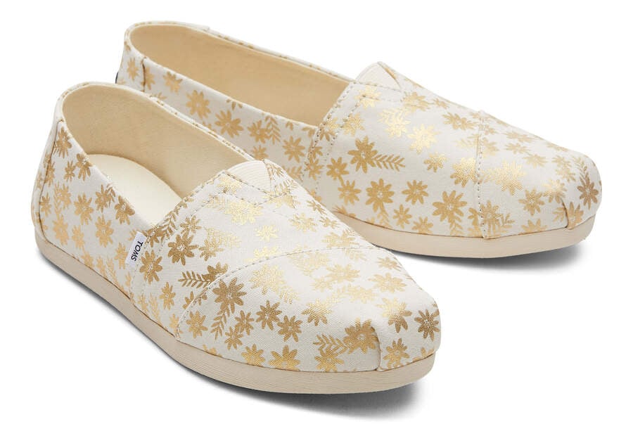 Toms Alpargata Floral Blooms Beige Chile | CL400-351