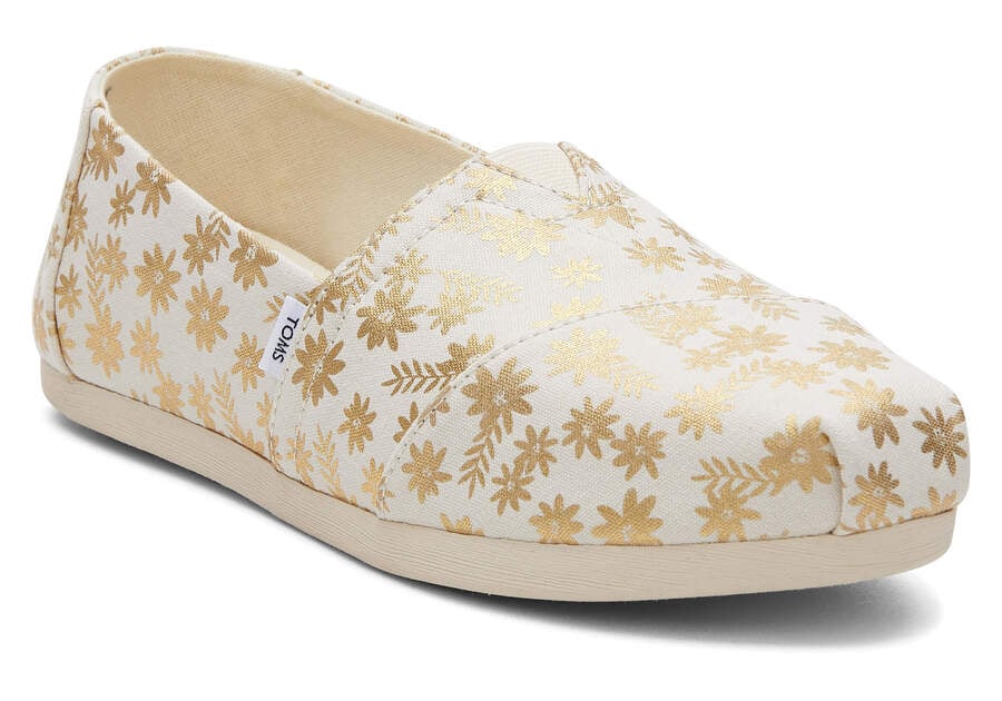 Toms Alpargata Floral Blooms Beige Chile | CL400-351