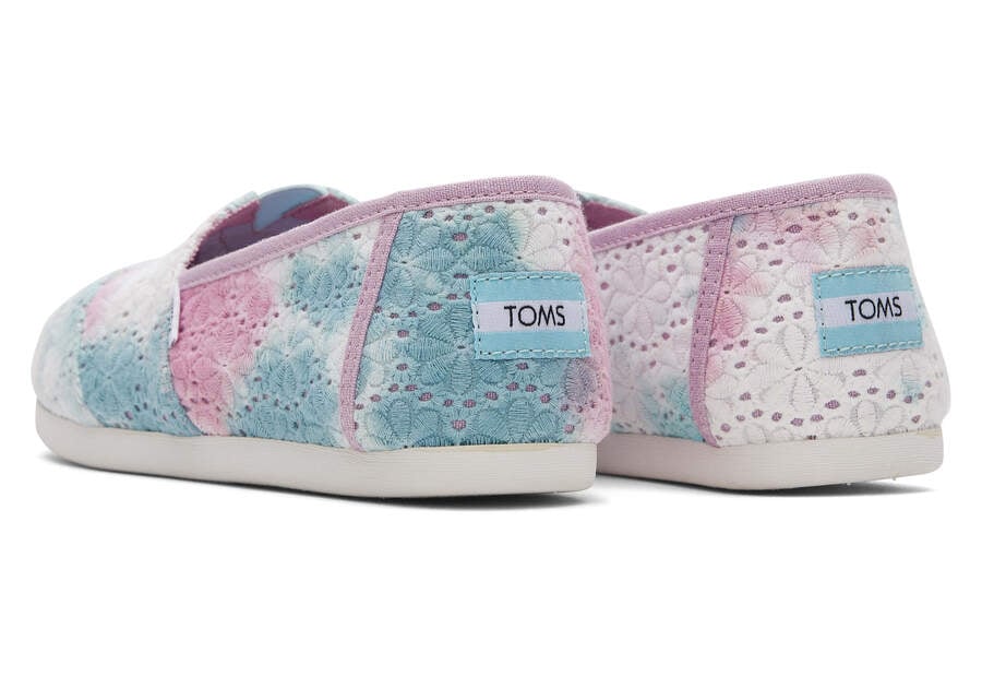 Toms Alpargata Floral Eyelets Moradas Chile | CL231-760