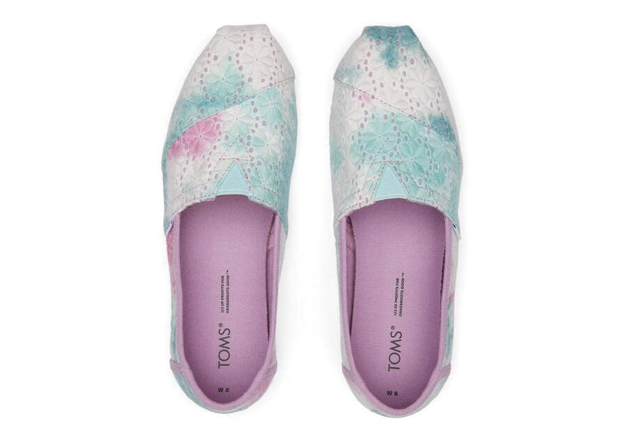 Toms Alpargata Floral Eyelets Moradas Chile | CL231-760