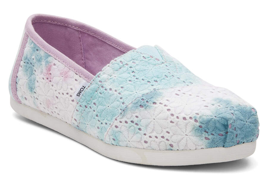 Toms Alpargata Floral Eyelets Moradas Chile | CL231-760