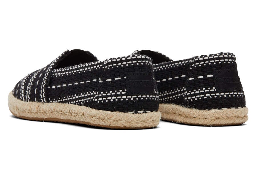 Toms Alpargata Fornido Global Woven Rope Alpargata Negras Chile | CL536-823