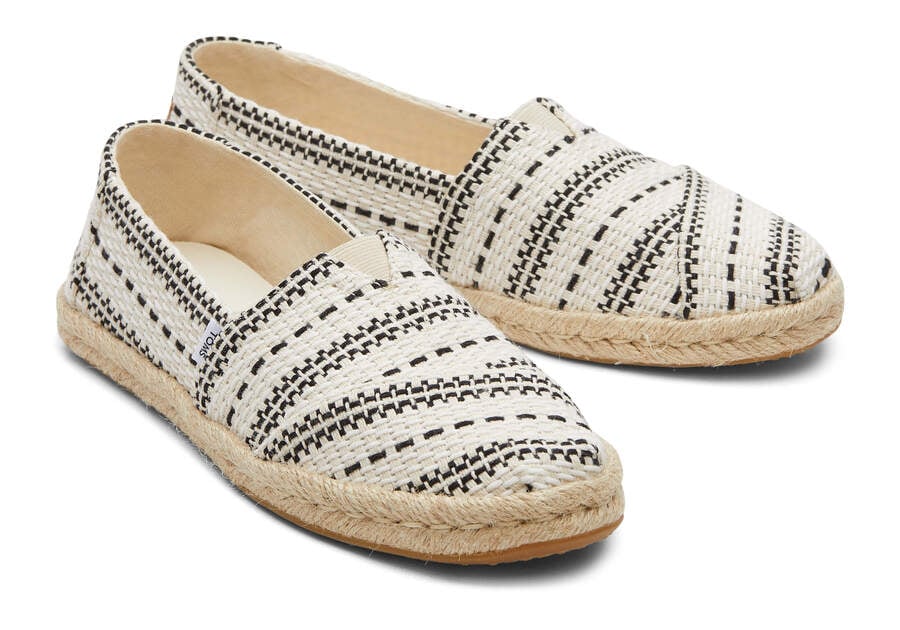 Toms Alpargata Fornido Global Woven Rope Alpargata Creme Chile | CL811-495