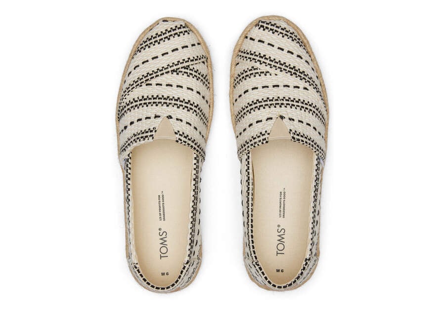 Toms Alpargata Fornido Global Woven Rope Alpargata Creme Chile | CL811-495