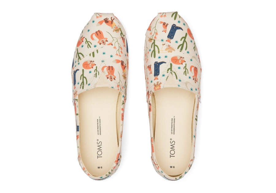 Toms Alpargata Foxes Beige Chile | CL042-964