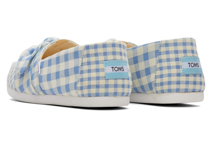 Toms Alpargata Gingham Azules Chile | CL322-252