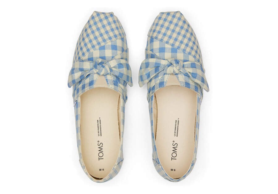 Toms Alpargata Gingham Azules Chile | CL322-252