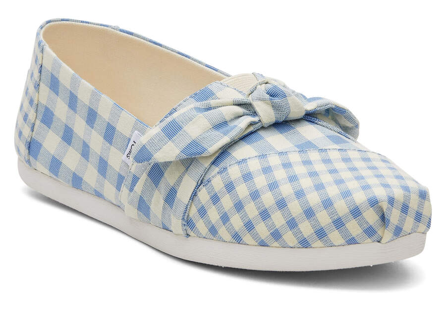 Toms Alpargata Gingham Azules Chile | CL322-252