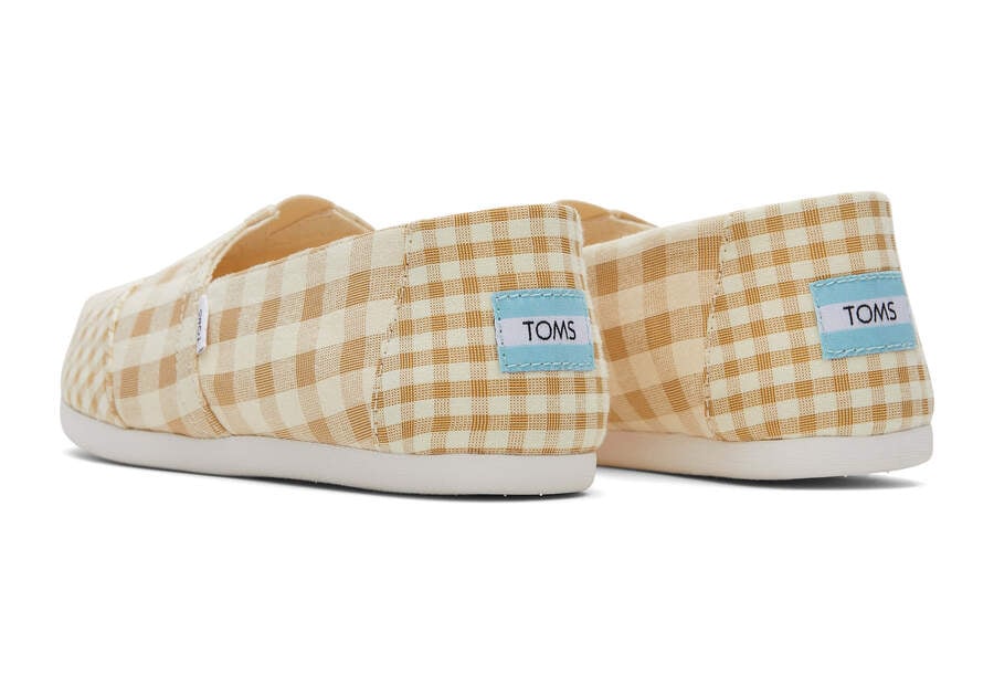 Toms Alpargata Gingham Marrones Chile | CL540-728