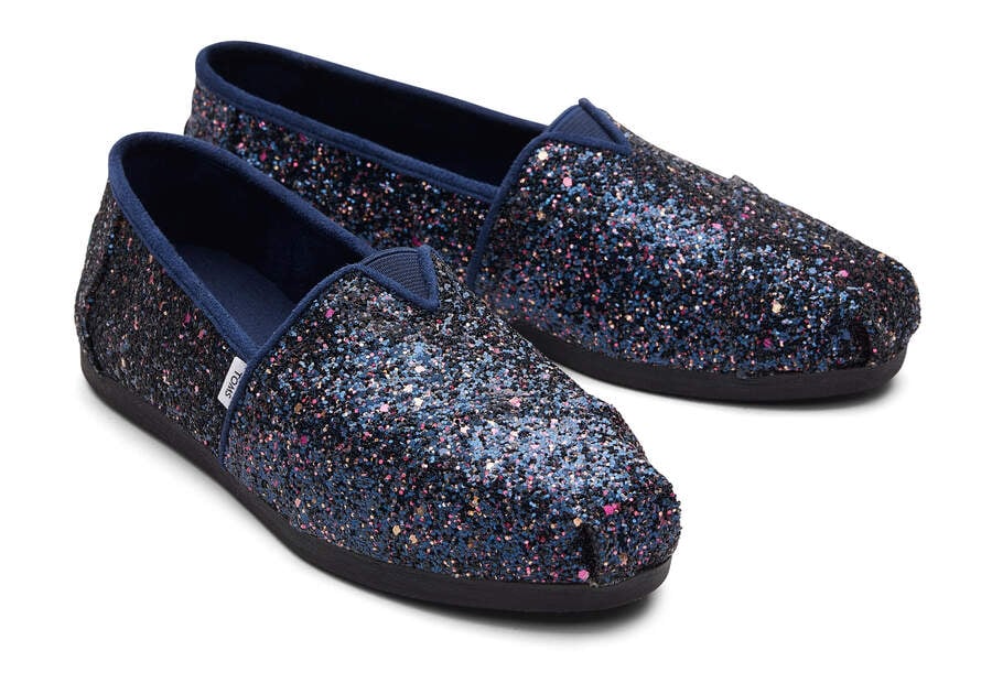 Toms Alpargata Glitter Azules Chile | CL860-078