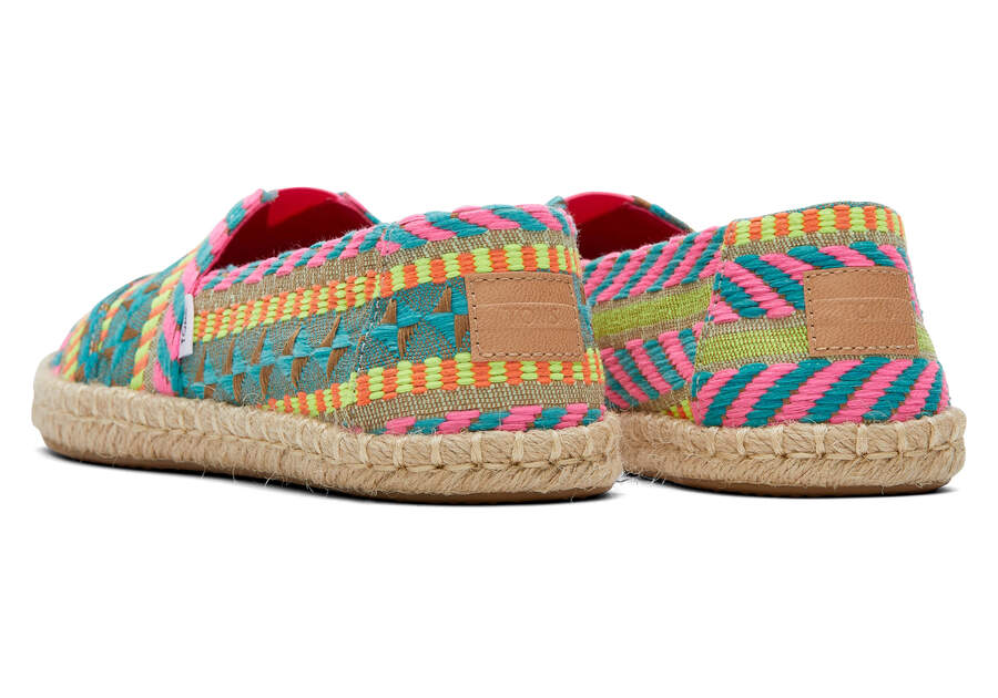 Toms Alpargata Global Jaquard Rope Alpargata Rosas Chile | CL405-697