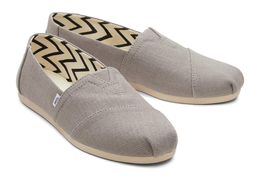 Toms Alpargata Heritage Lona Anchos Ancho Gris Chile | CL819-612