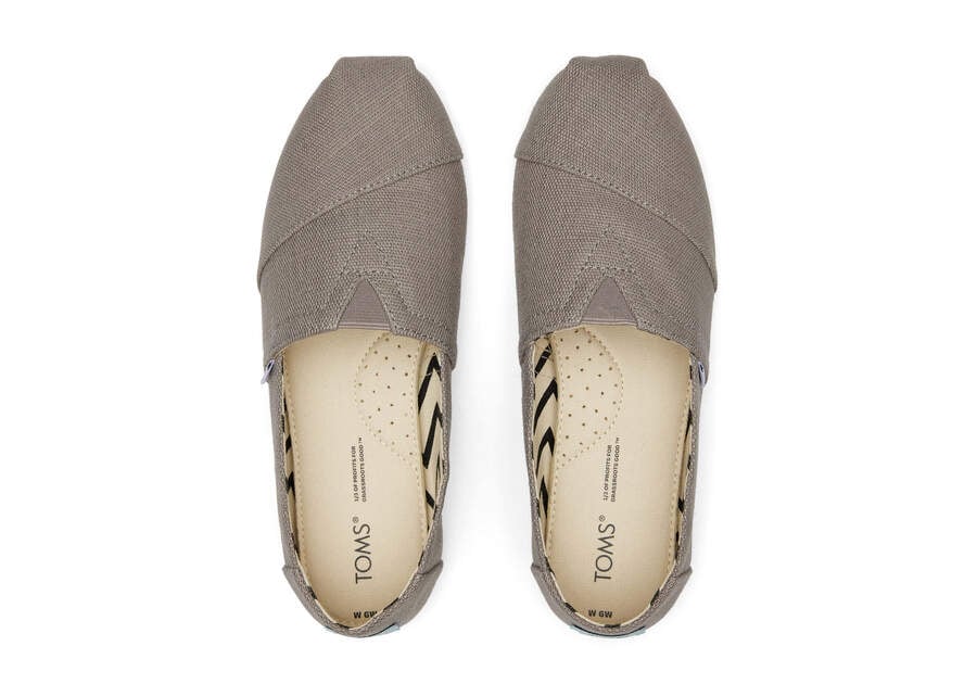 Toms Alpargata Heritage Lona Anchos Ancho Gris Chile | CL819-612