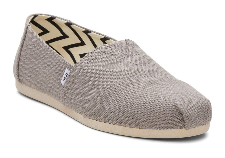 Toms Alpargata Heritage Lona Anchos Ancho Gris Chile | CL819-612