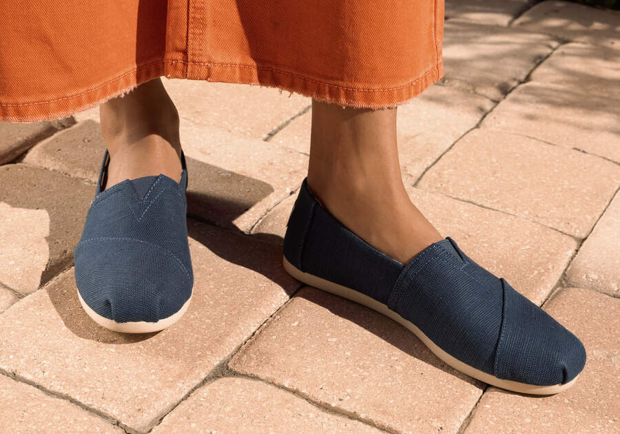 Toms Alpargata Heritage Lona Azules Chile | CL266-343