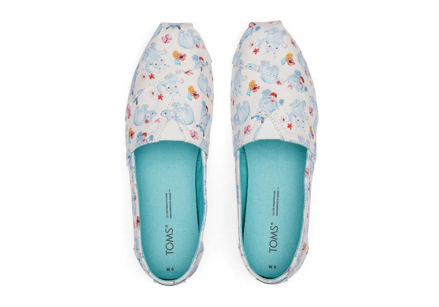 Toms Alpargata Hippos Blancas Chile | CL316-401