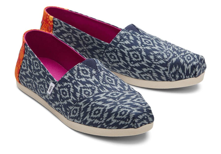 Toms Alpargata Ikat Diamonds Azules Chile | CL572-734