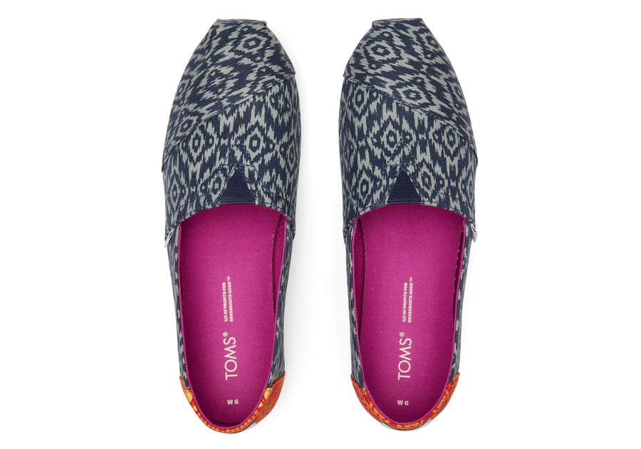 Toms Alpargata Ikat Diamonds Azules Chile | CL572-734