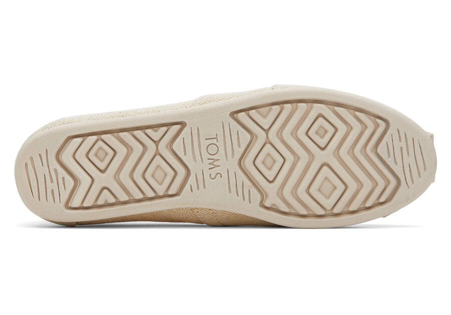 Toms Alpargata Metallic Linen Creme Metal Chile | CL778-633