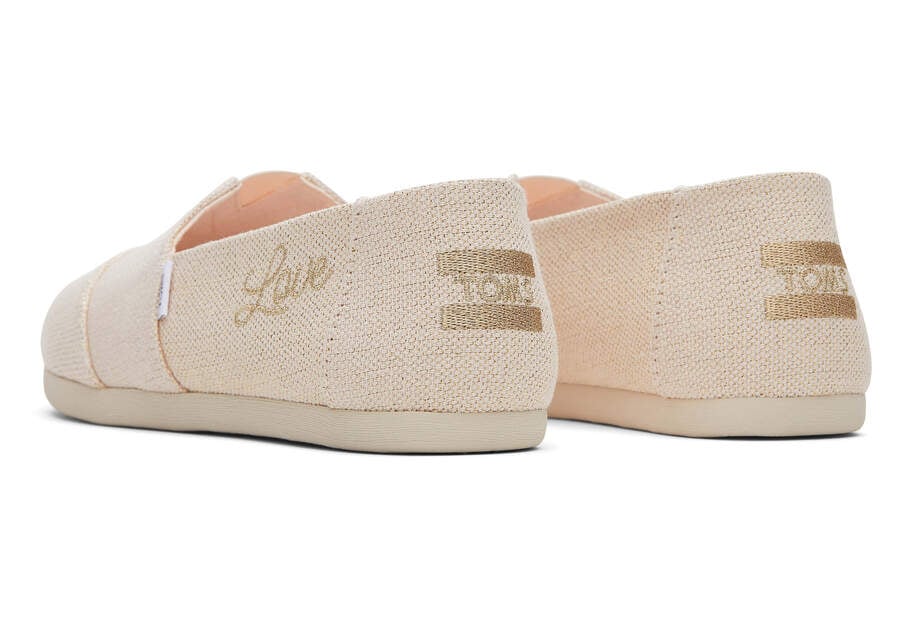 Toms Alpargata Metallic Linen Rosas Metal Chile | CL650-657