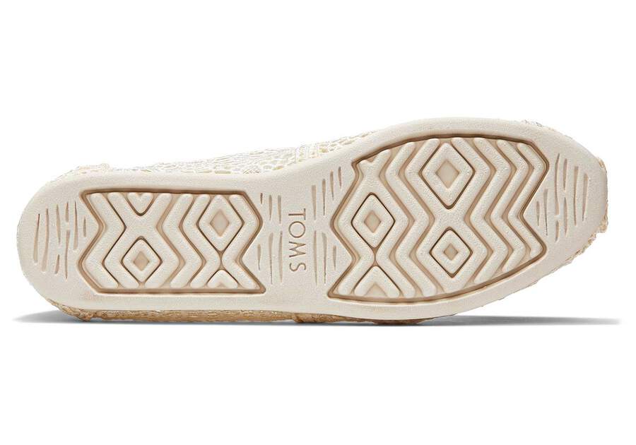 Toms Alpargata Moroccan Crochet Beige Chile | CL965-623