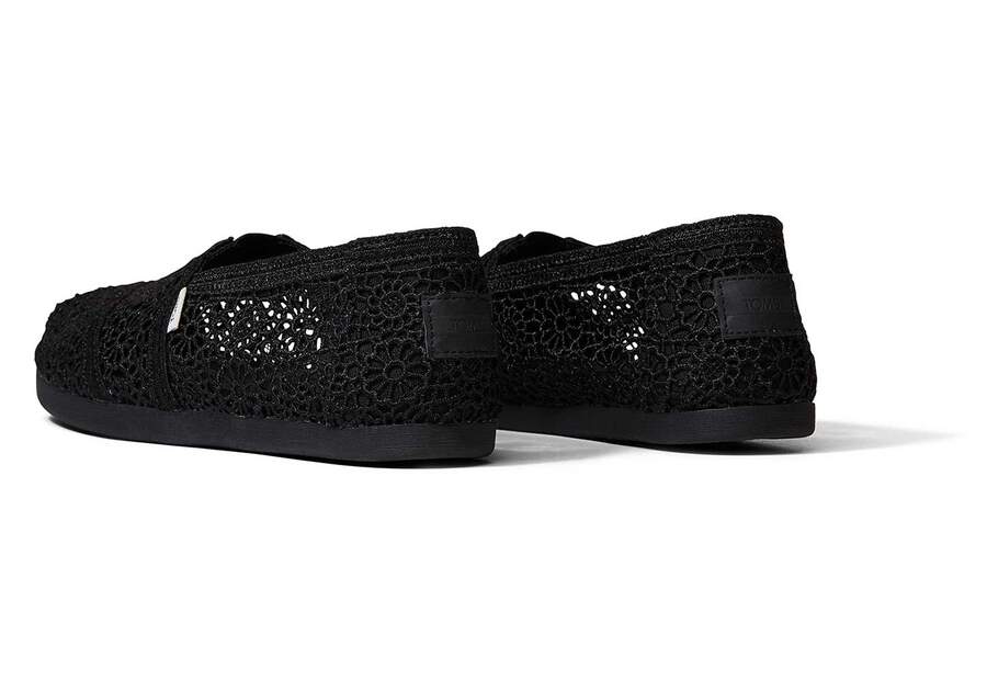 Toms Alpargata Moroccan Crochet Negras Chile | CL281-613