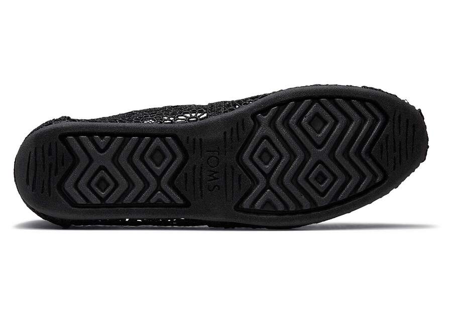 Toms Alpargata Moroccan Crochet Negras Chile | CL281-613