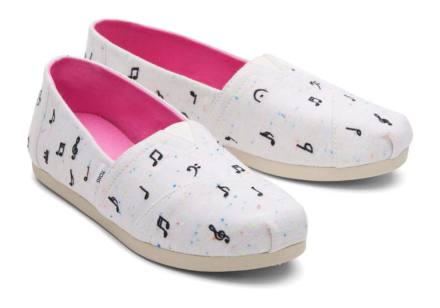 Toms Alpargata Music Notes Beige Chile | CL750-972