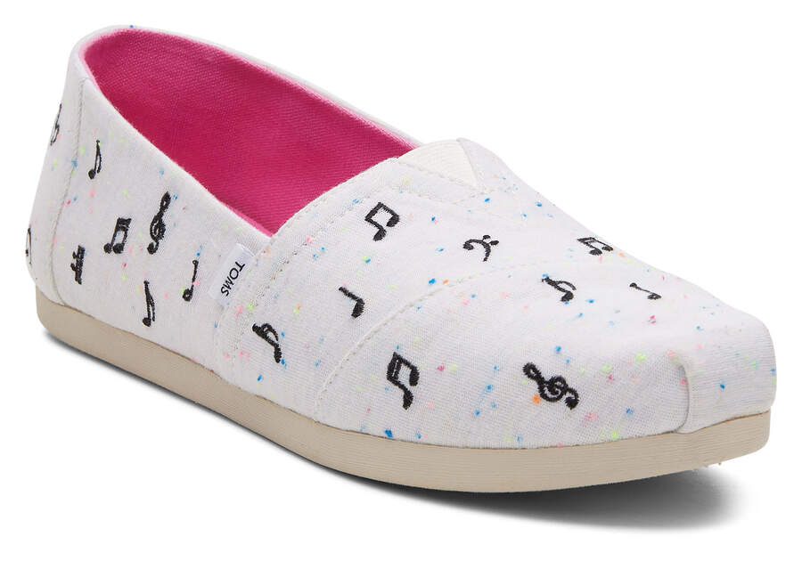 Toms Alpargata Music Notes Beige Chile | CL750-972