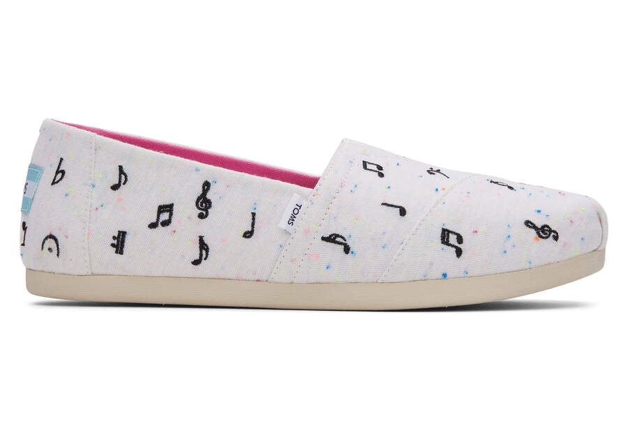 Toms Alpargata Music Notes Beige Chile | CL750-972