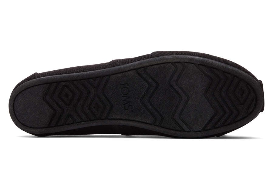 Toms Alpargata Recycled Algodon Anchos Ancho Negras Chile | CL028-479