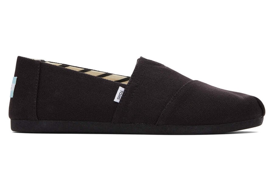 Toms Alpargata Recycled Algodon Anchos Ancho Negras Chile | CL028-479