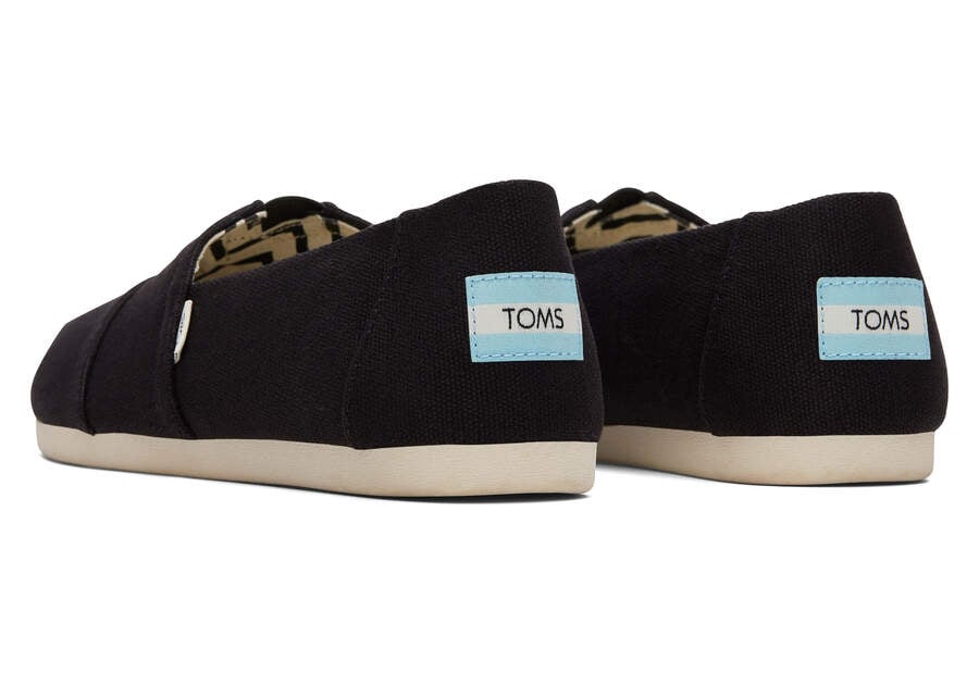 Toms Alpargata Recycled Algodon Anchos Ancho Negras Chile | CL200-207