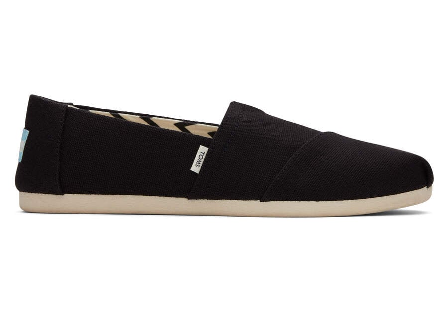 Toms Alpargata Recycled Algodon Anchos Ancho Negras Chile | CL200-207