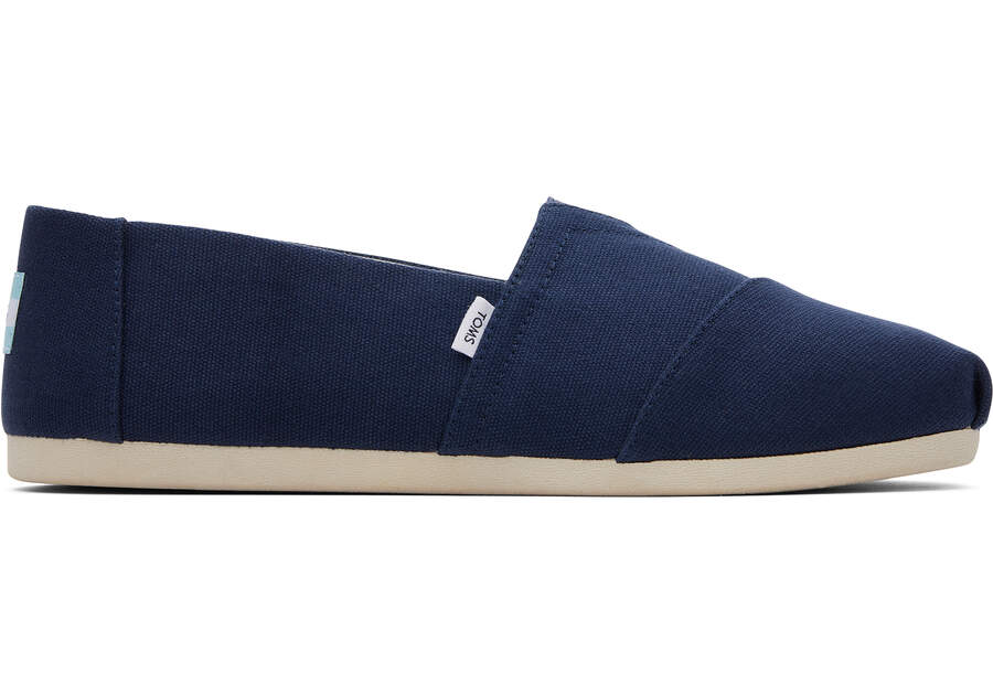 Toms Alpargata Recycled Algodon Lona Azul Marino Chile | CL747-668